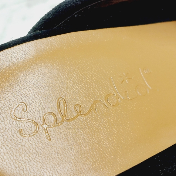 NEW Splendid Vina Black Suede Platform Loafer Clogs W1014 - Picture 10 of 13